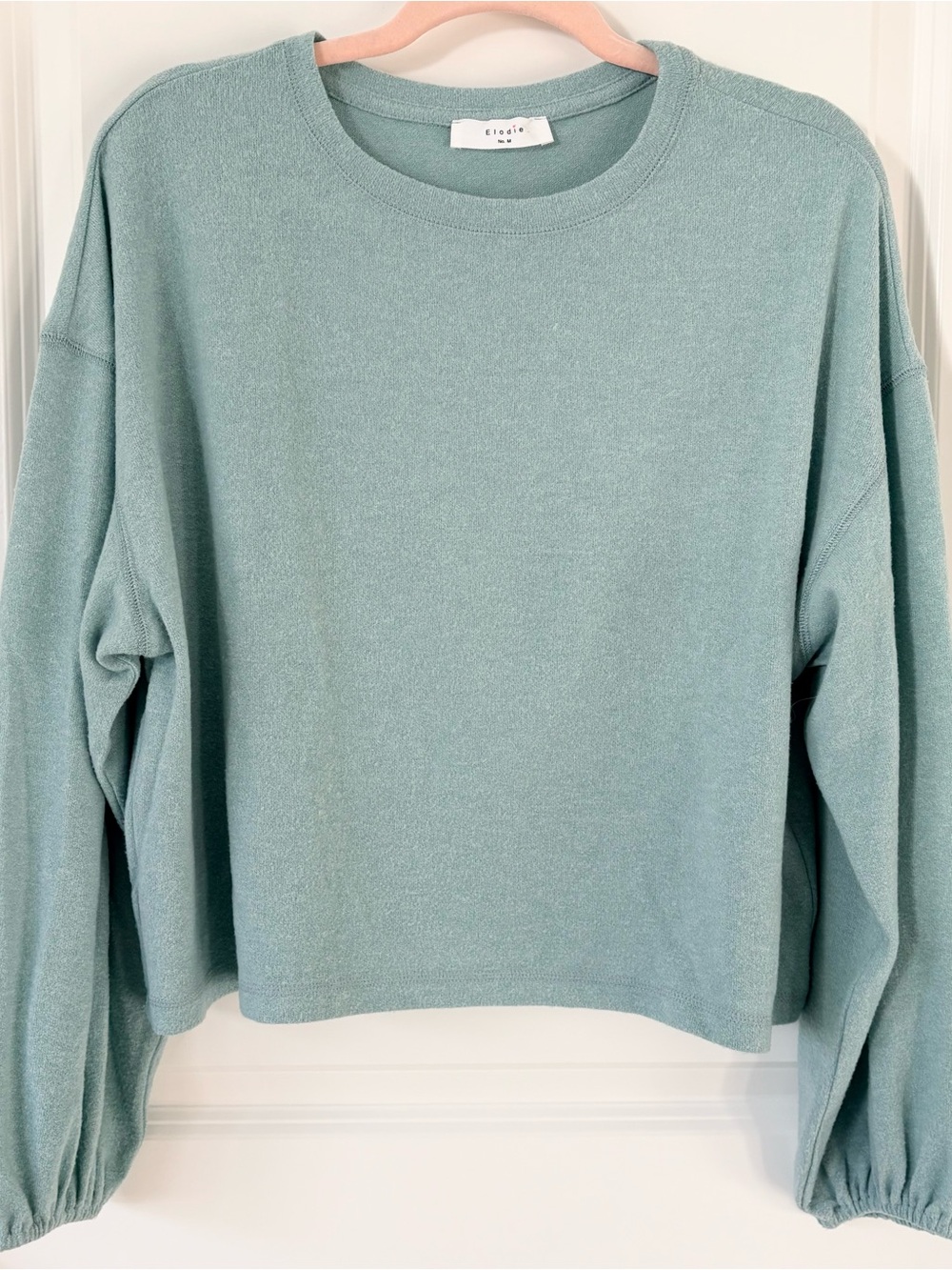 Elodie Sage Green Knit Crewneck